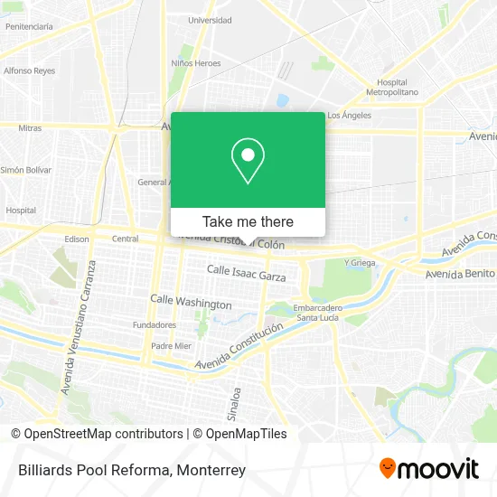 Billiards Pool Reforma map