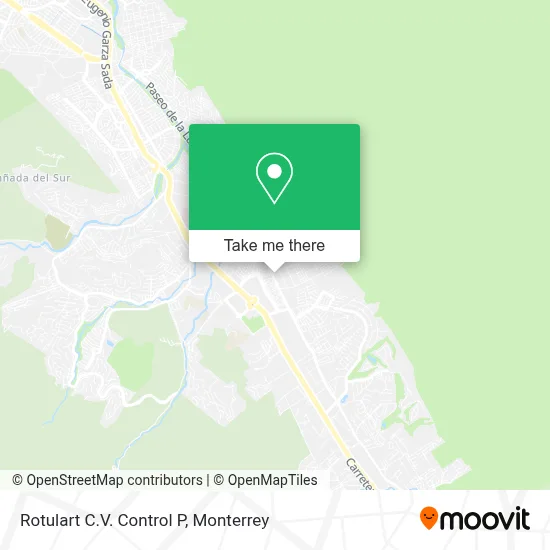 Rotulart C.V. Control P map