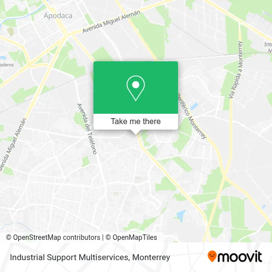 Industrial Support Multiservices map