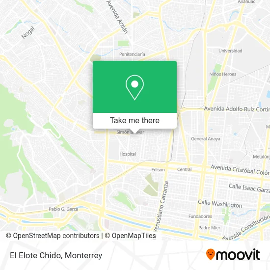 El Elote Chido map