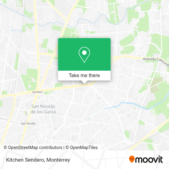 Kitchen Sendero map