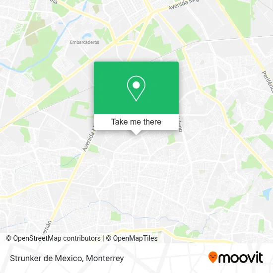 Strunker de Mexico map