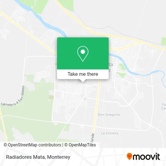 Radiadores Mata map