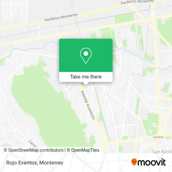 Rojo Eventos map