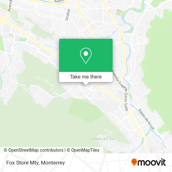 Fox Store Mty map