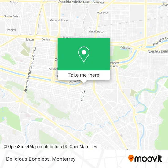 Delicious Boneless map
