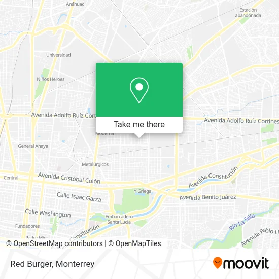 Red Burger map