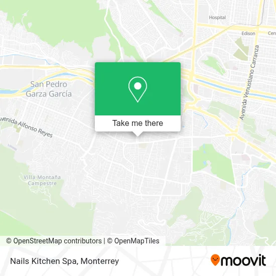 Nails Kitchen Spa map