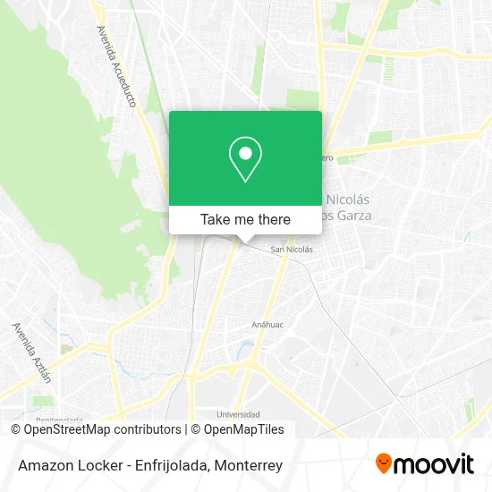 Amazon Locker - Enfrijolada map