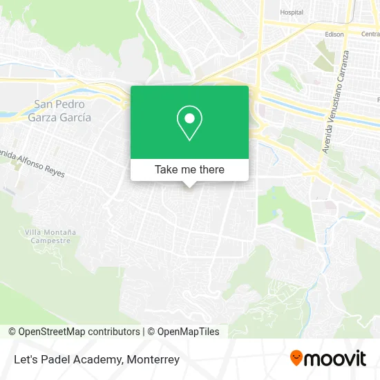 Let's Padel Academy map