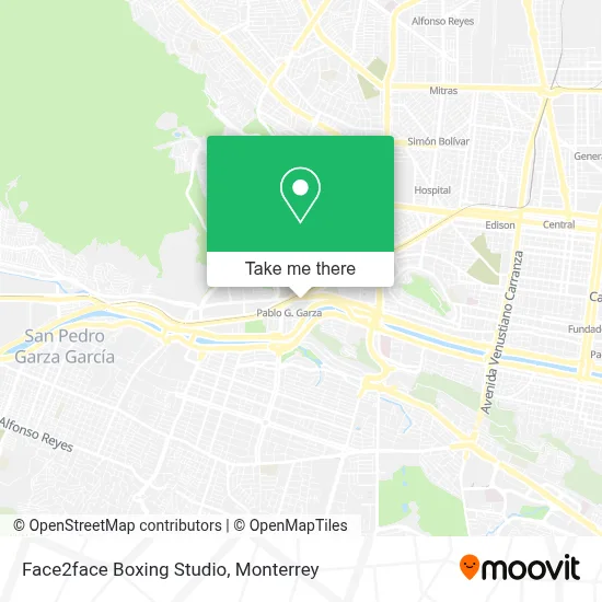Face2face Boxing Studio map