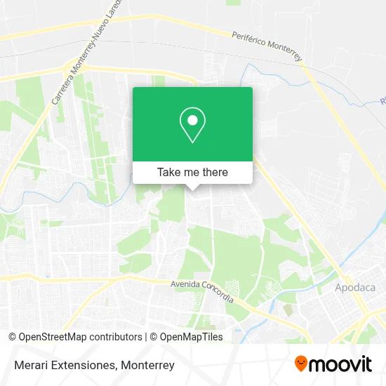 Merari Extensiones map