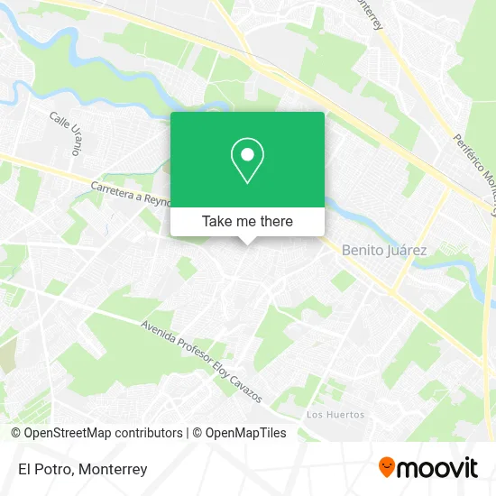 El Potro map