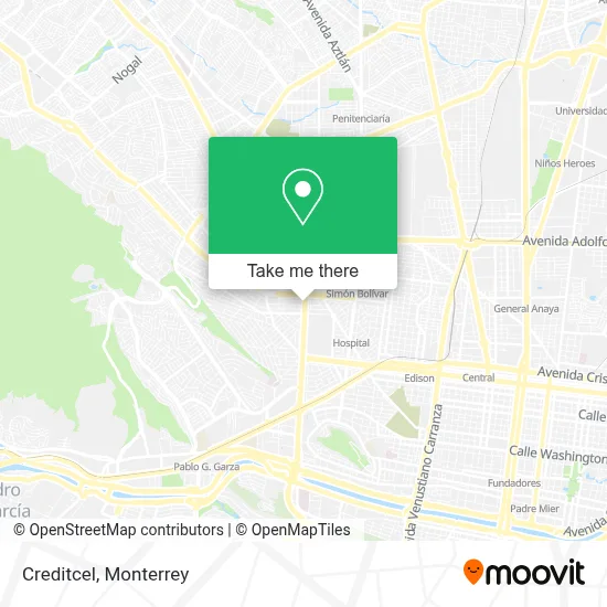 Creditcel map
