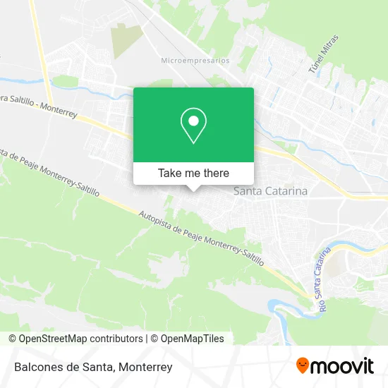 Balcones de Santa map