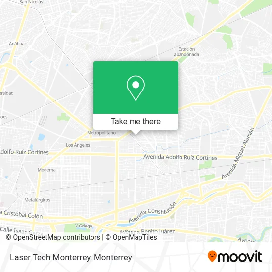 Laser Tech Monterrey map
