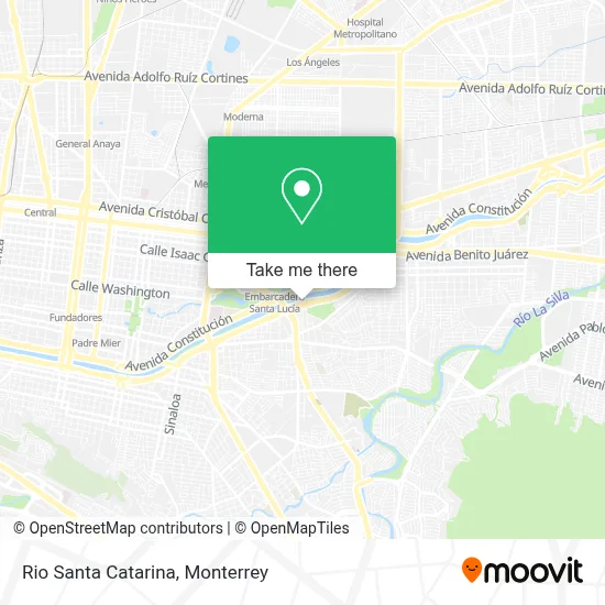 Rio Santa Catarina map