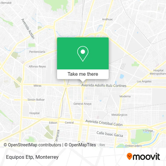 Equipos Etp map