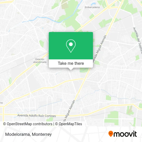 Modelorama map