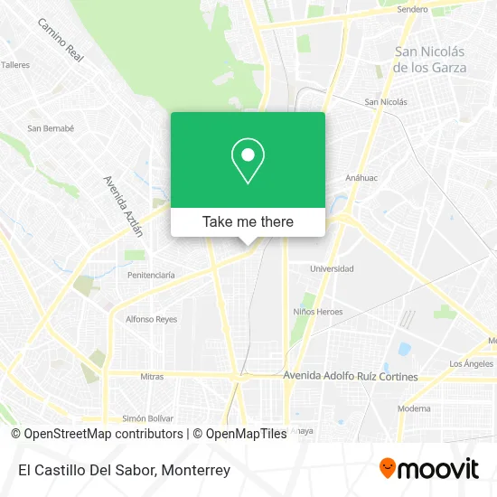 El Castillo Del Sabor map