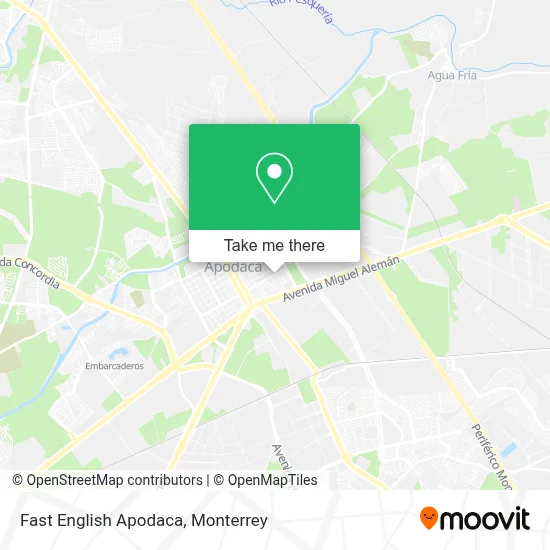 Fast English Apodaca map