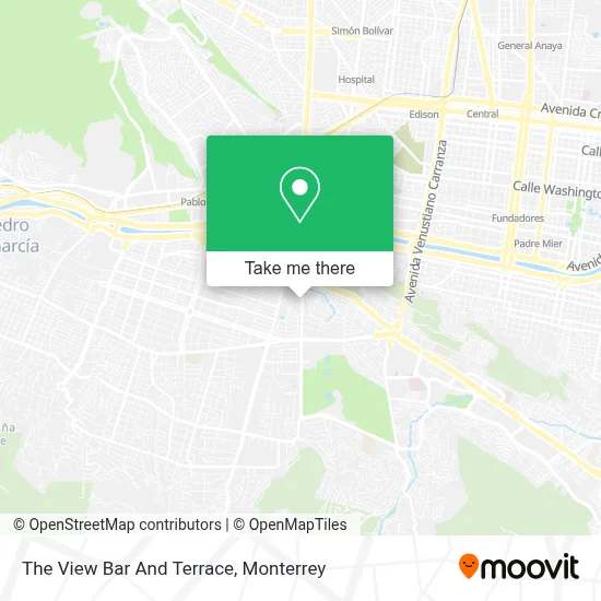 The View Bar And Terrace map