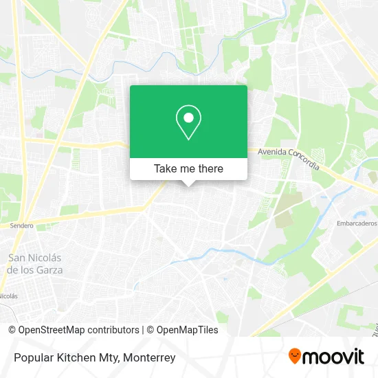 Popular Kitchen Mty map