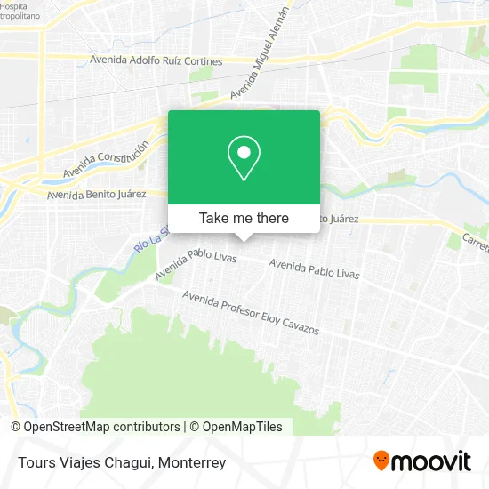 Tours Viajes Chagui map