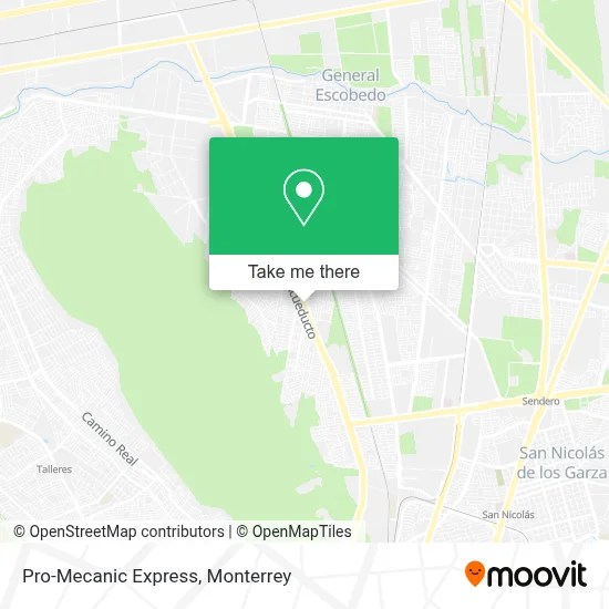 Pro-Mecanic Express map