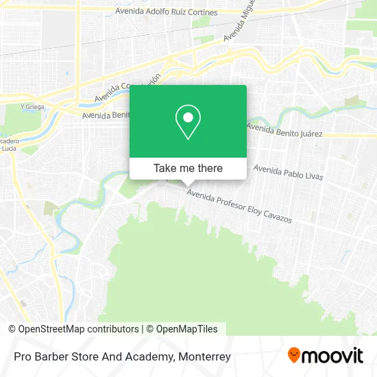 Pro Barber Store And Academy map