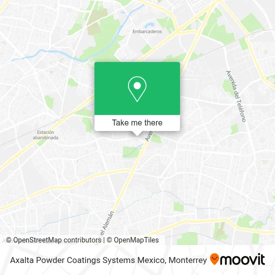 Axalta Powder Coatings Systems Mexico map