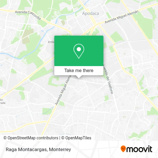 Raga Montacargas map