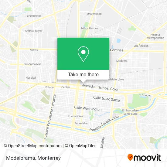 Modelorama map