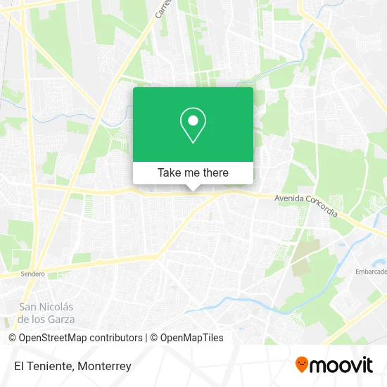 El Teniente map