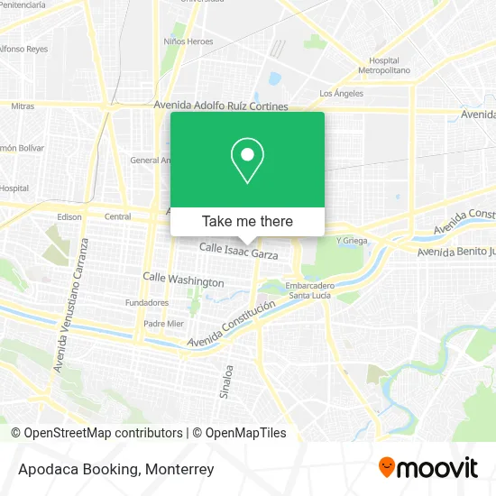 Apodaca Booking map