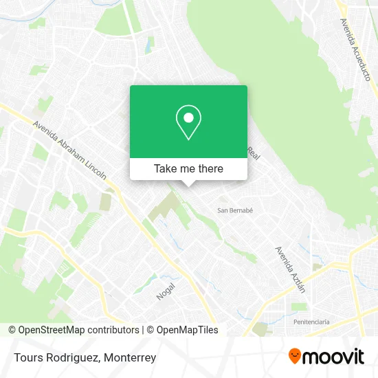 Tours Rodriguez map