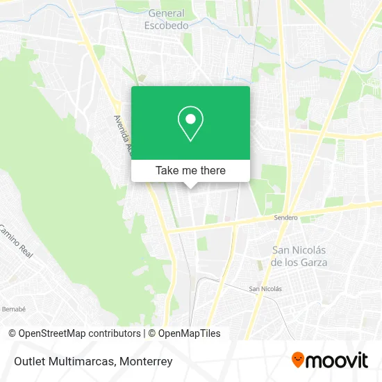 Outlet Multimarcas map