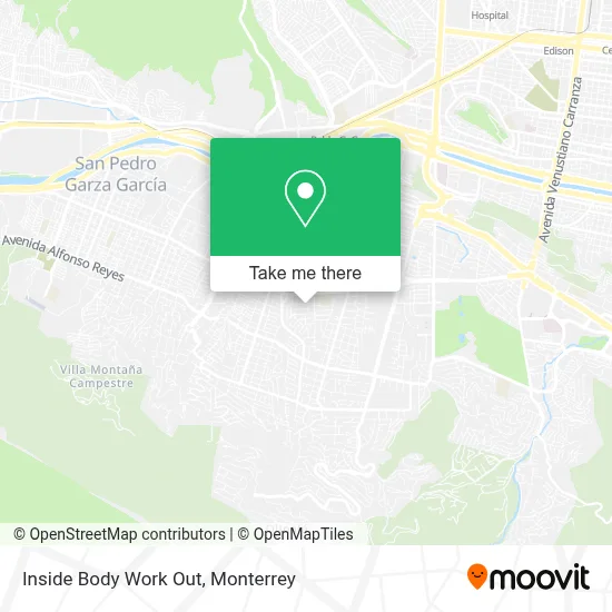 Inside Body Work Out map