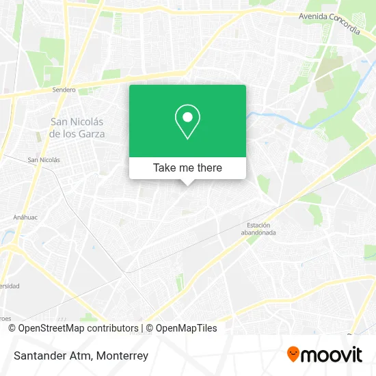 Santander Atm map