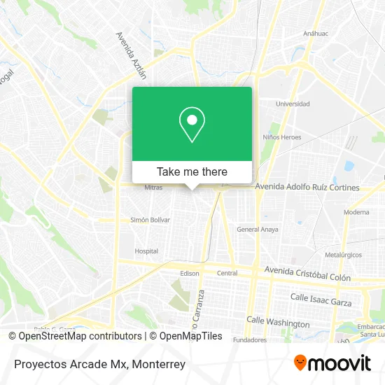 Proyectos Arcade Mx map