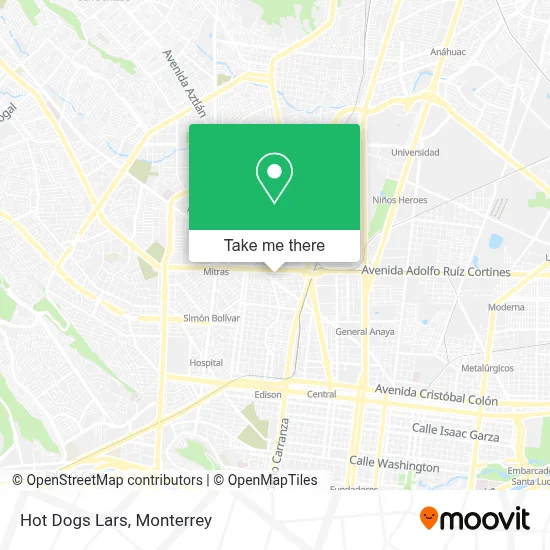 Hot Dogs Lars map