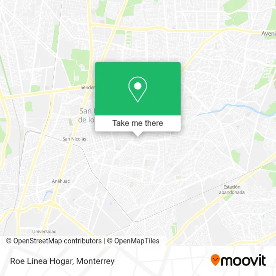 Roe Línea Hogar map