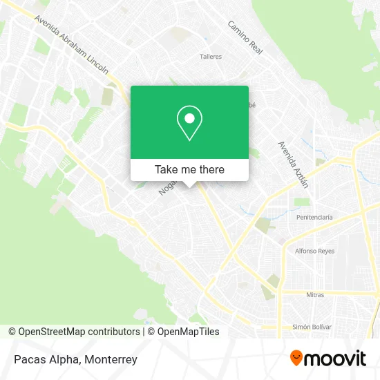 Pacas Alpha map
