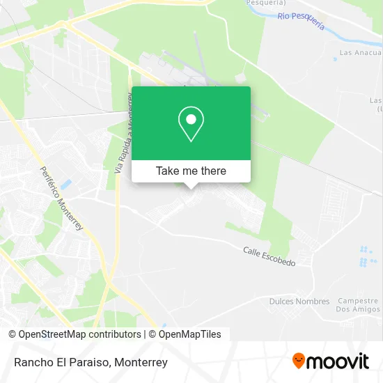 Rancho El Paraiso map