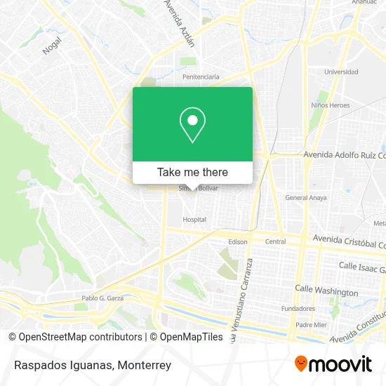 Raspados Iguanas map
