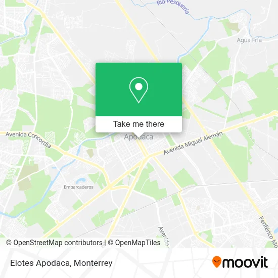 Elotes Apodaca map