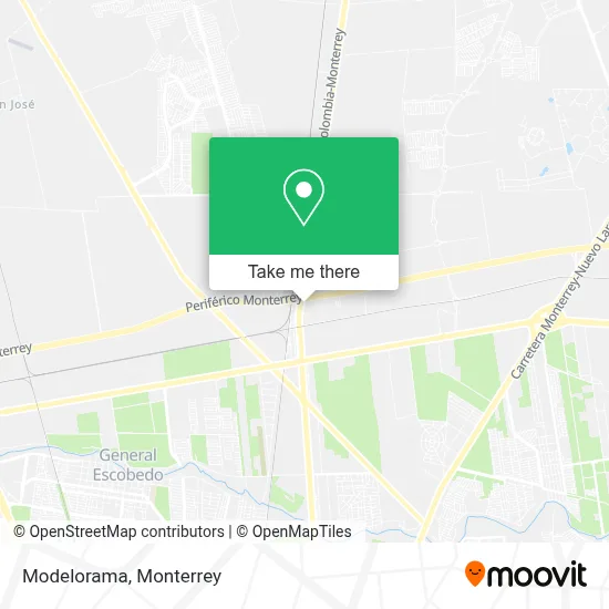 Modelorama map