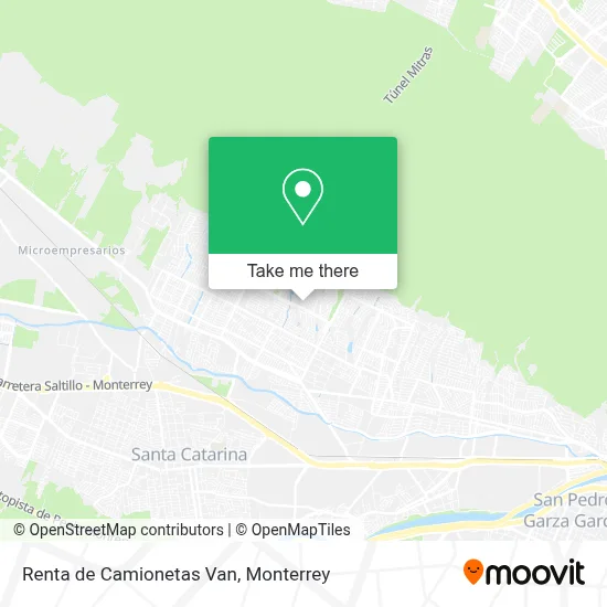 Renta de Camionetas Van map