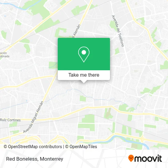 Red Boneless map