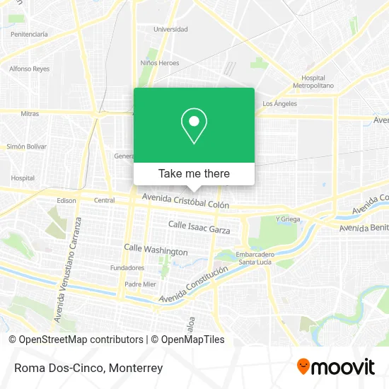 Roma Dos-Cinco map
